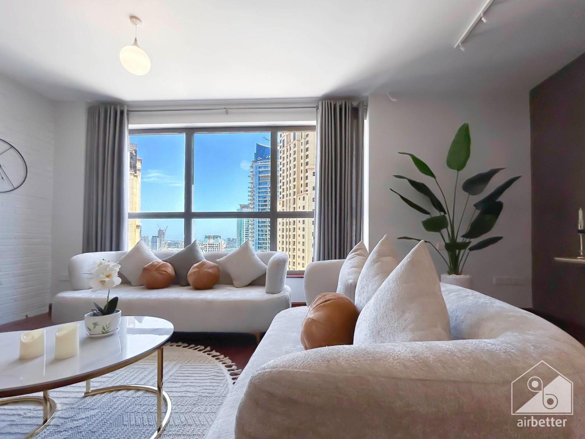 Luxurious 3b- Maid With Breathtaking Views In Jbr شقة *
